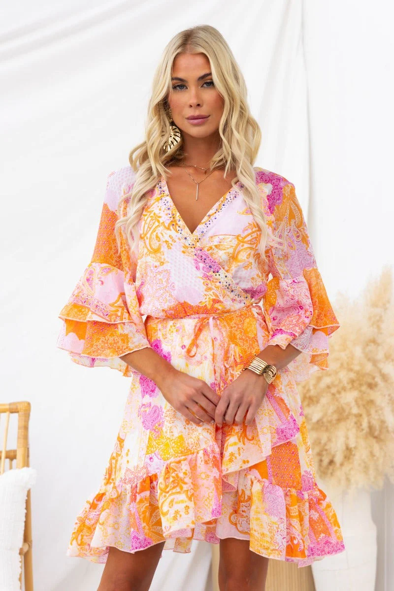 Fools Gold Wrap Dress - Image 3