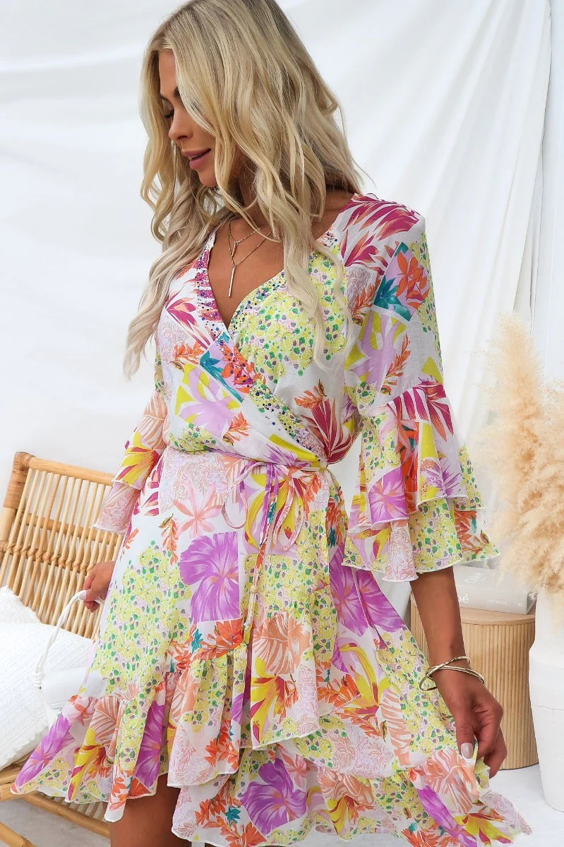 Fools Gold Wrap Dress - Image 2