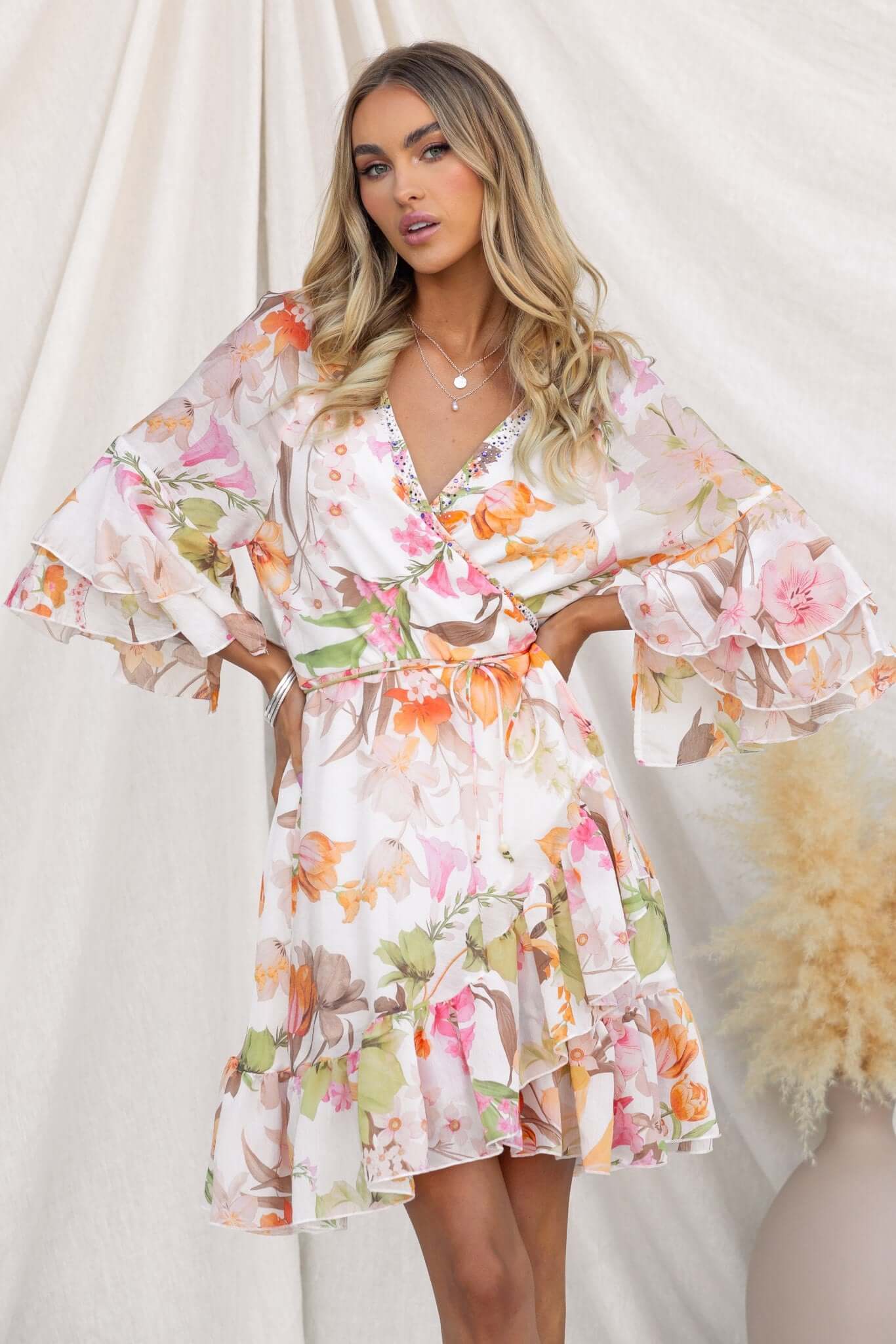 Fools Gold Wrap Dress - Image 3