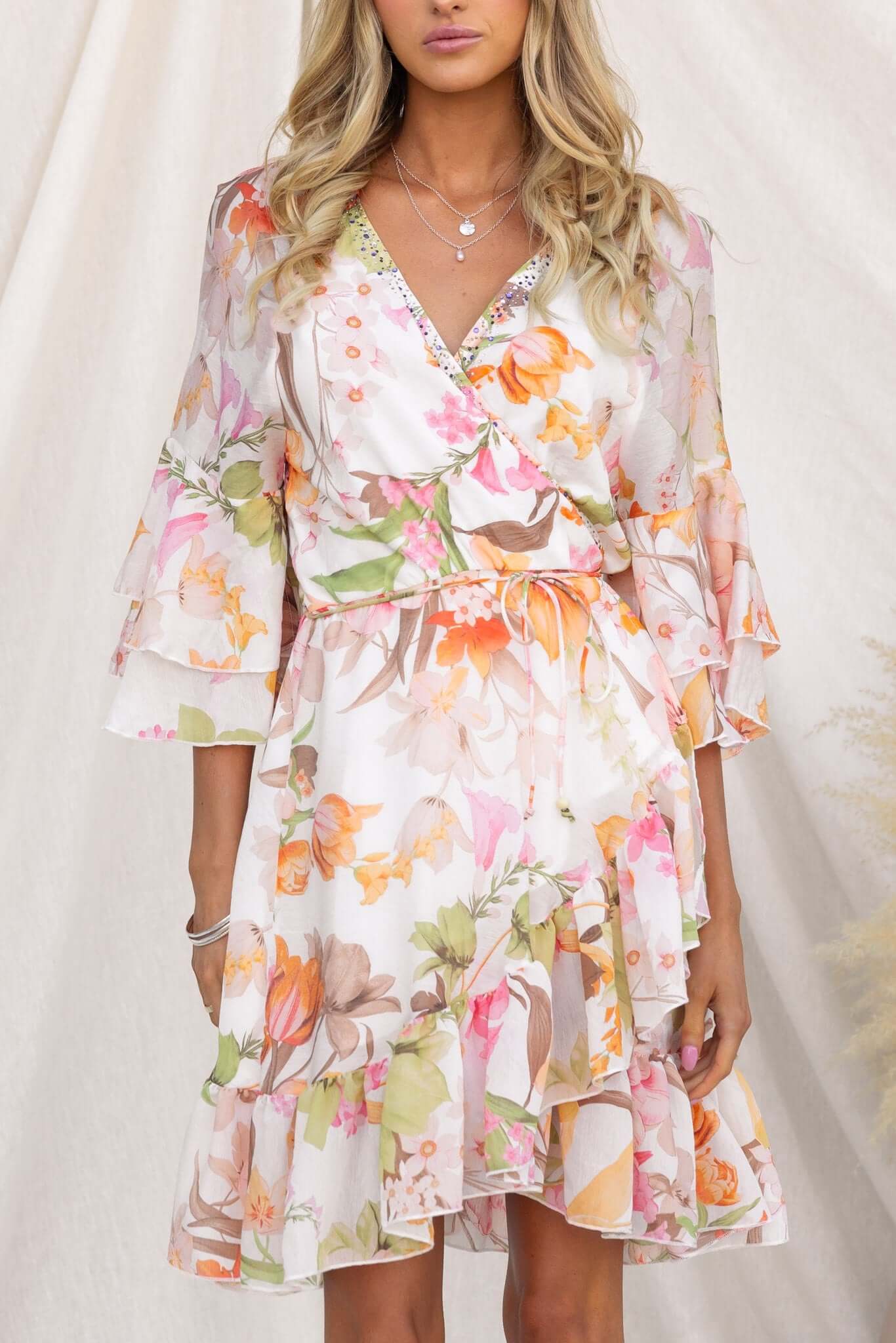 Fools Gold Wrap Dress - Image 7