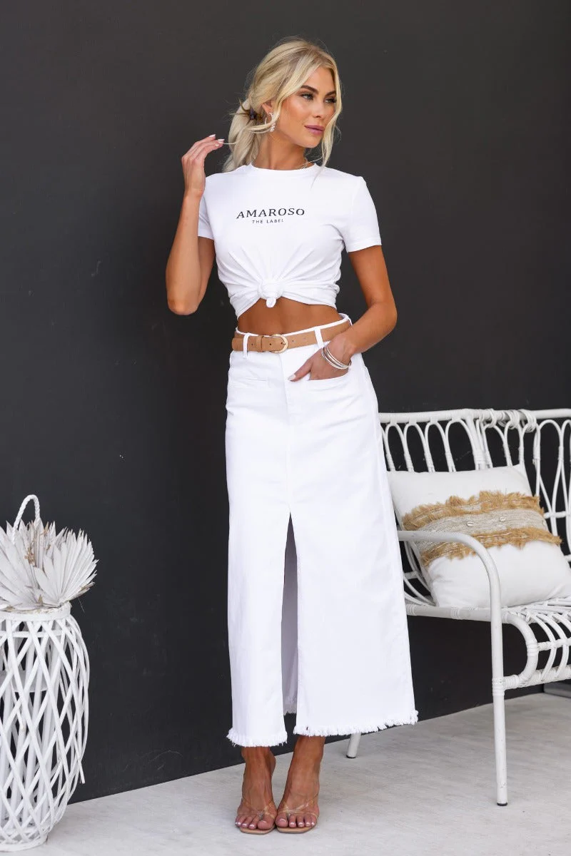 Gia Denim Maxi Skirt - Image 2