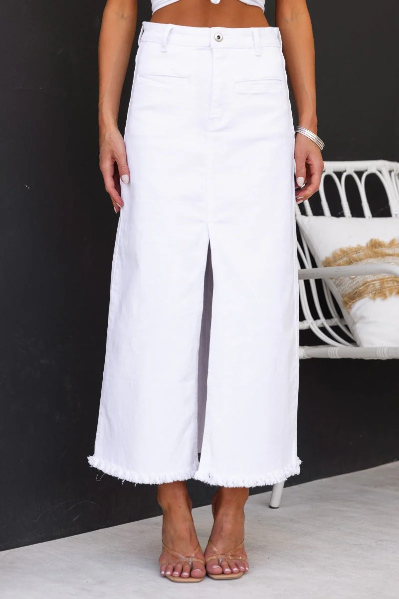 Gia Denim Maxi Skirt - Image 3