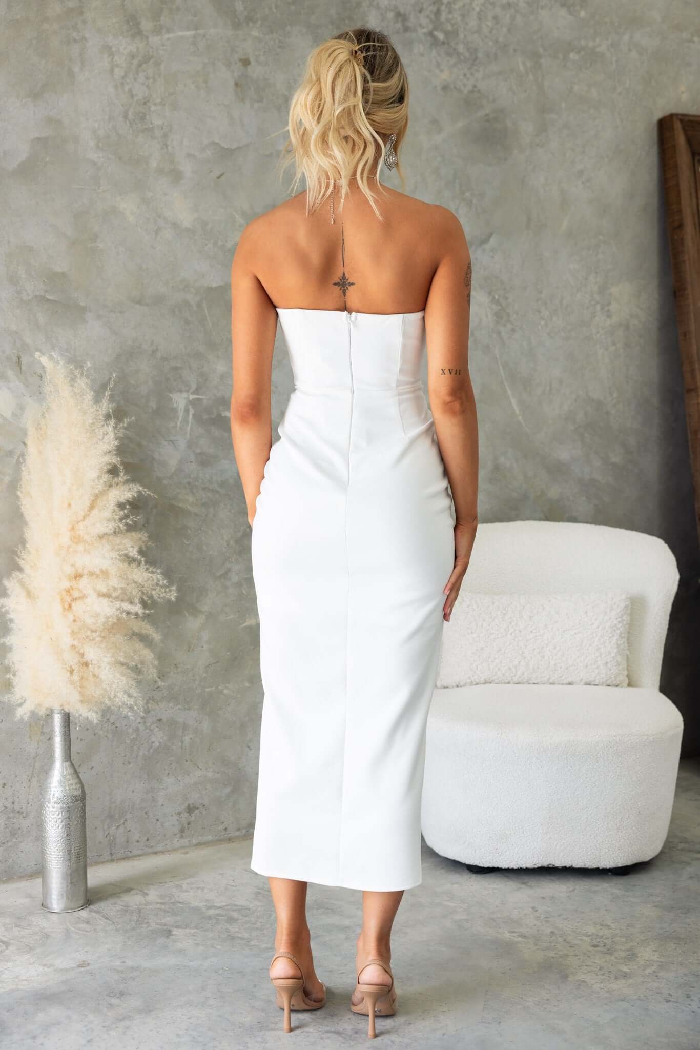 Glossy Night Midi Dress - Image 6