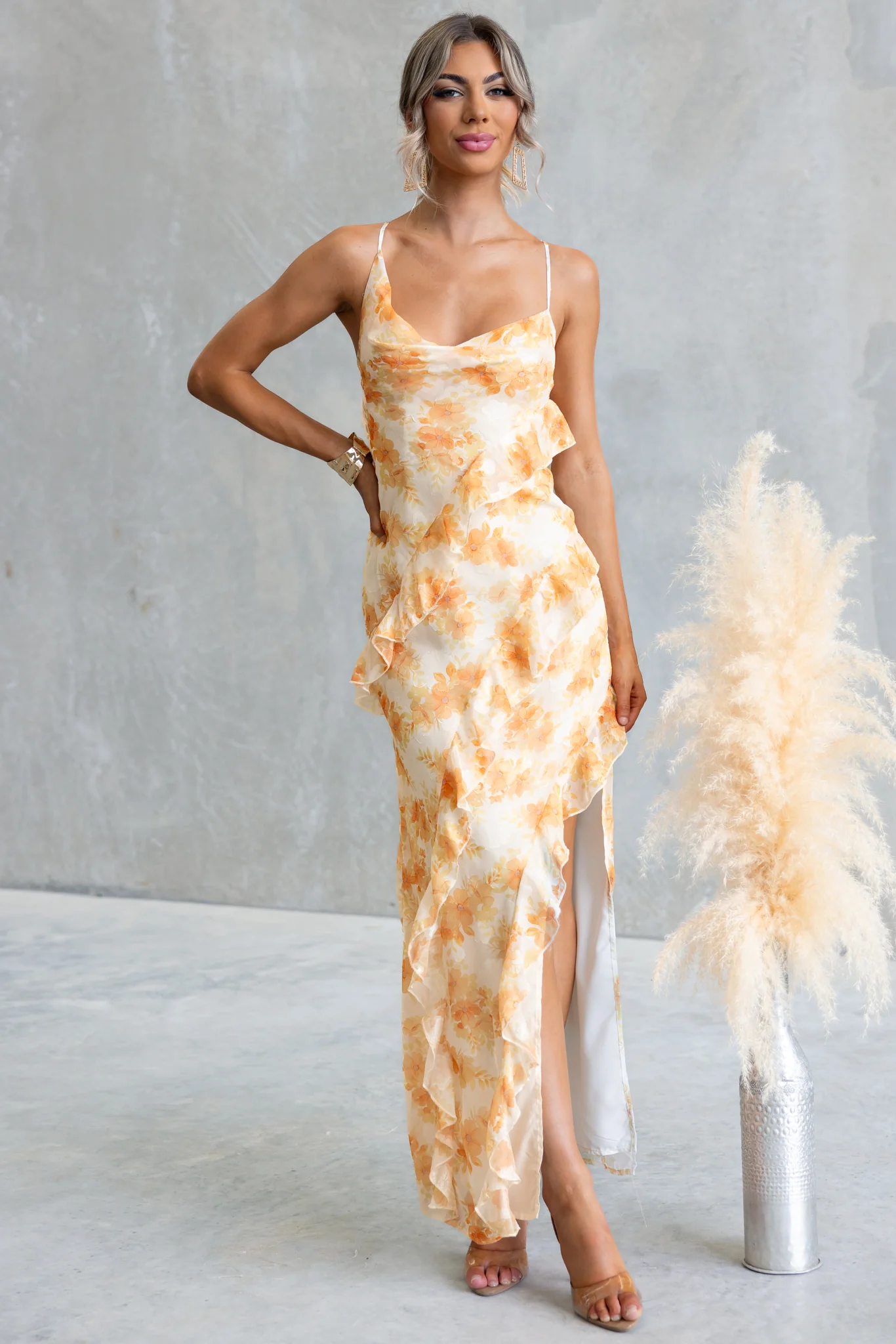Golden Eclipse Maxi Dress - Image 4