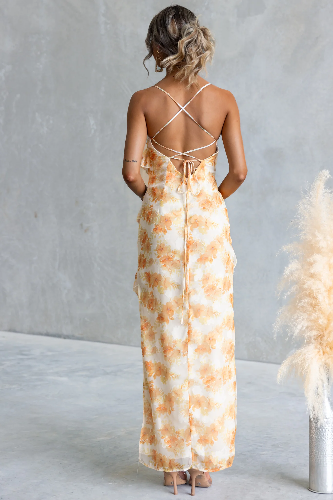 Golden Eclipse Maxi Dress - Image 6