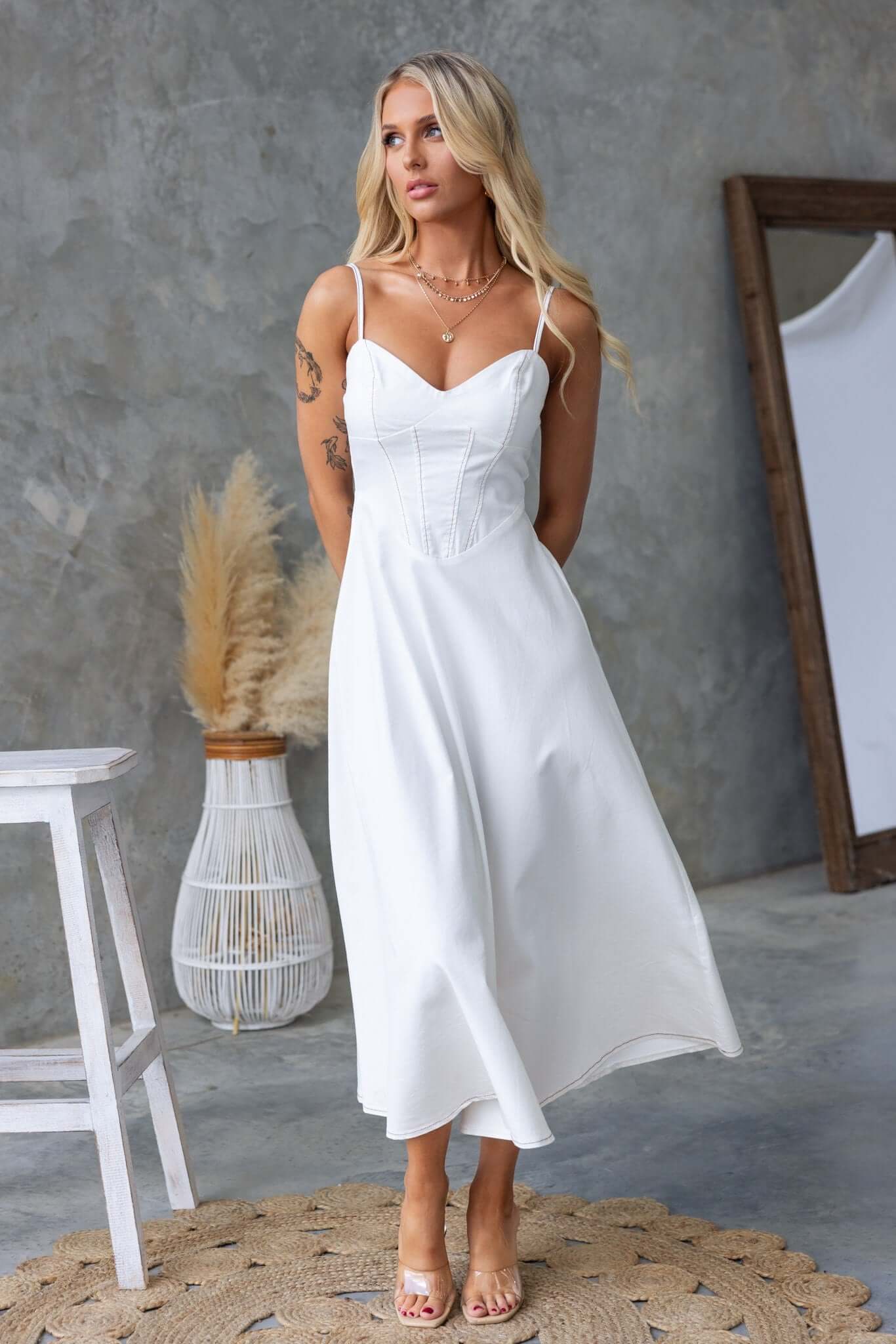 Harpy Denim Midi Dress - Image 4