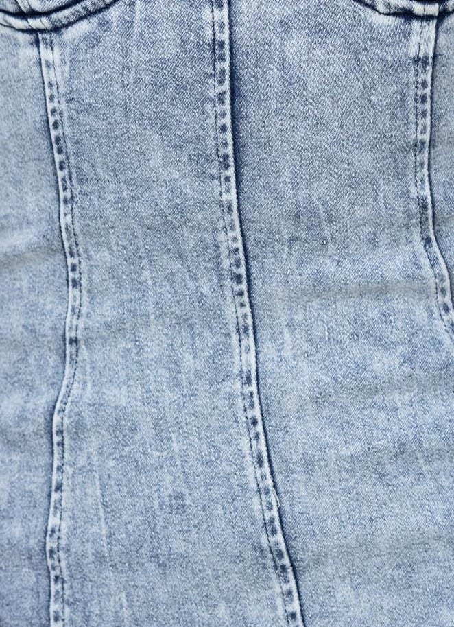 Helissa Denim Midi Dress - Image 8