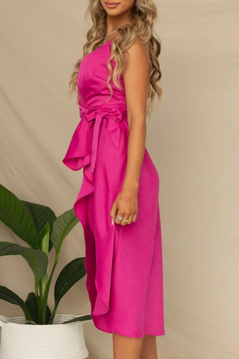 Hula Wrap Midi Dress - Image 6