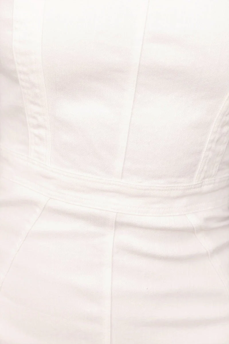 Illusion Denim Dress - Image 7
