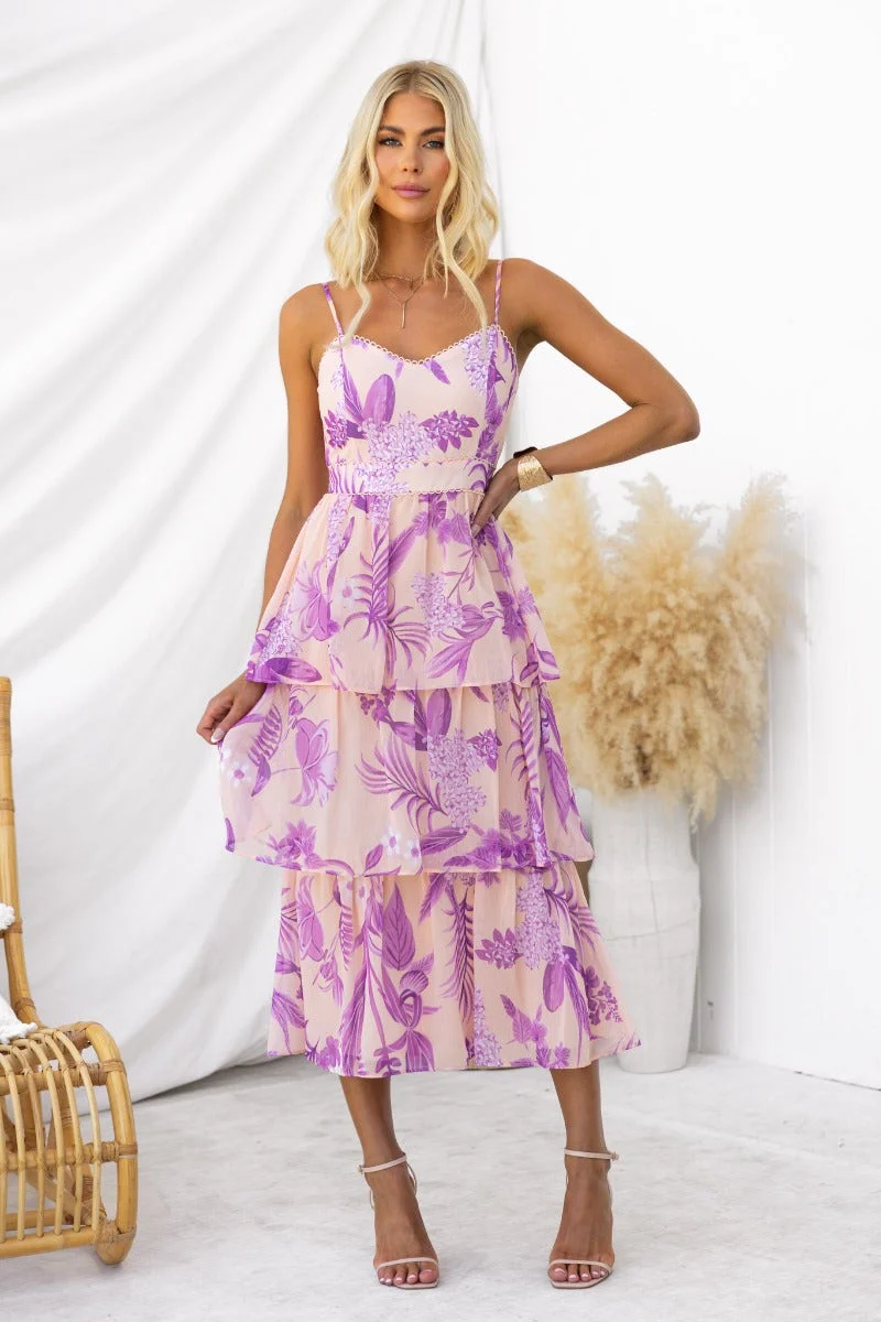 In The Past Midi Dress