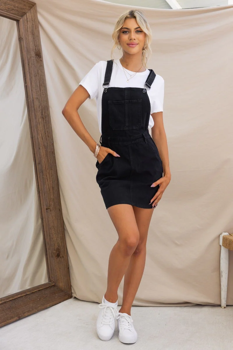 Indie Denim Pinafore Dress