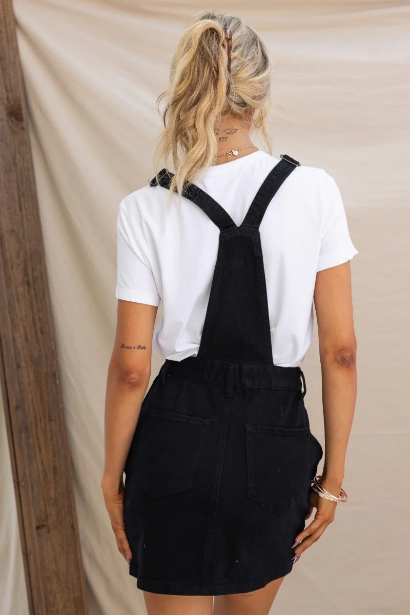Indie Denim Pinafore Dress - Image 6