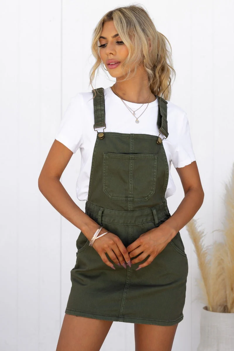 Indie Denim Pinafore Dress - Image 4