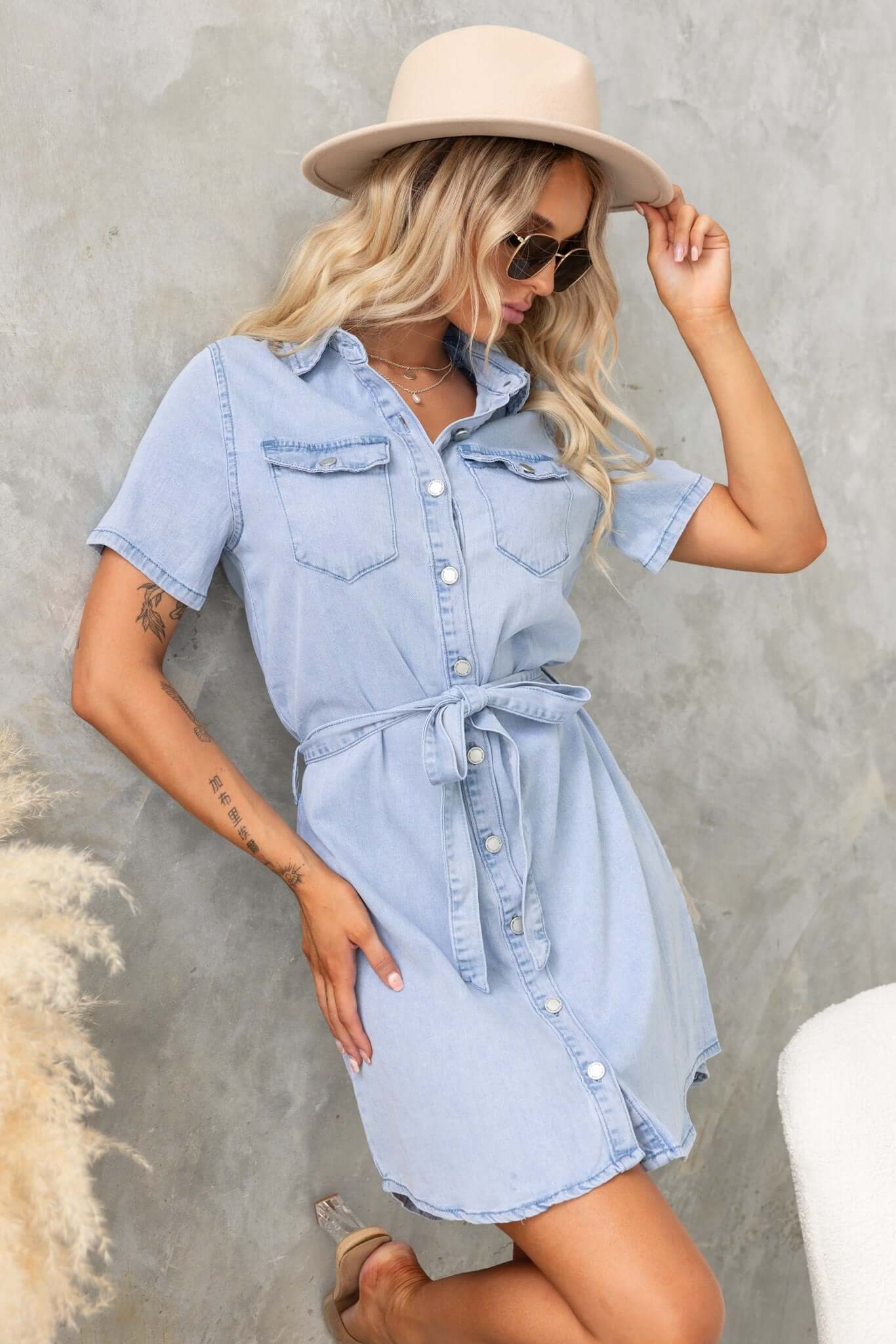 Indy Denim Dress - Image 2