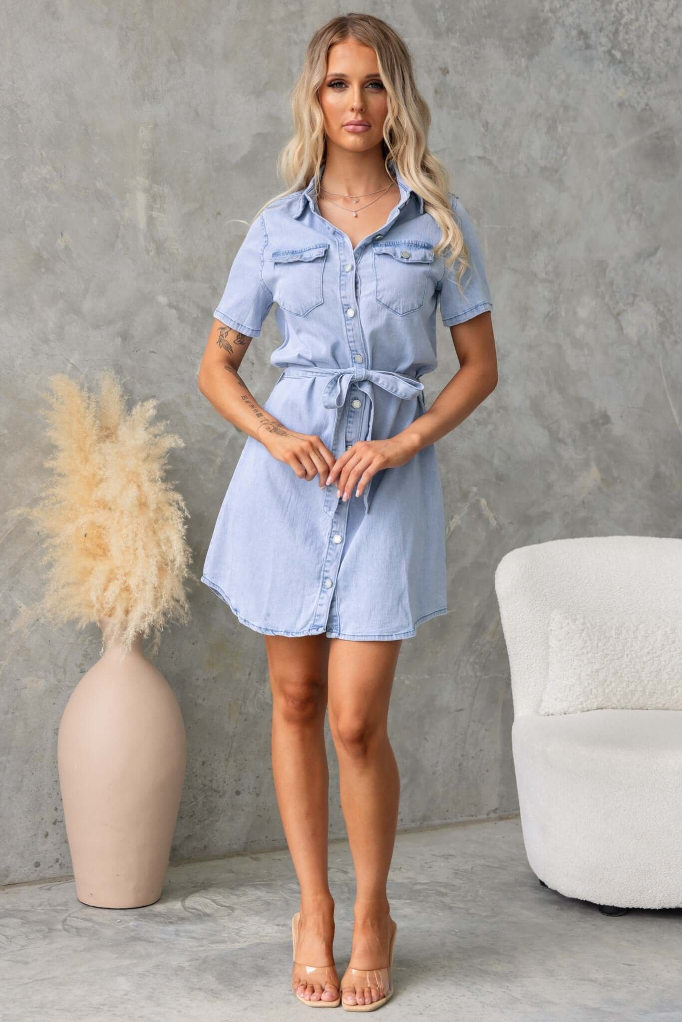 Indy Denim Dress - Image 3