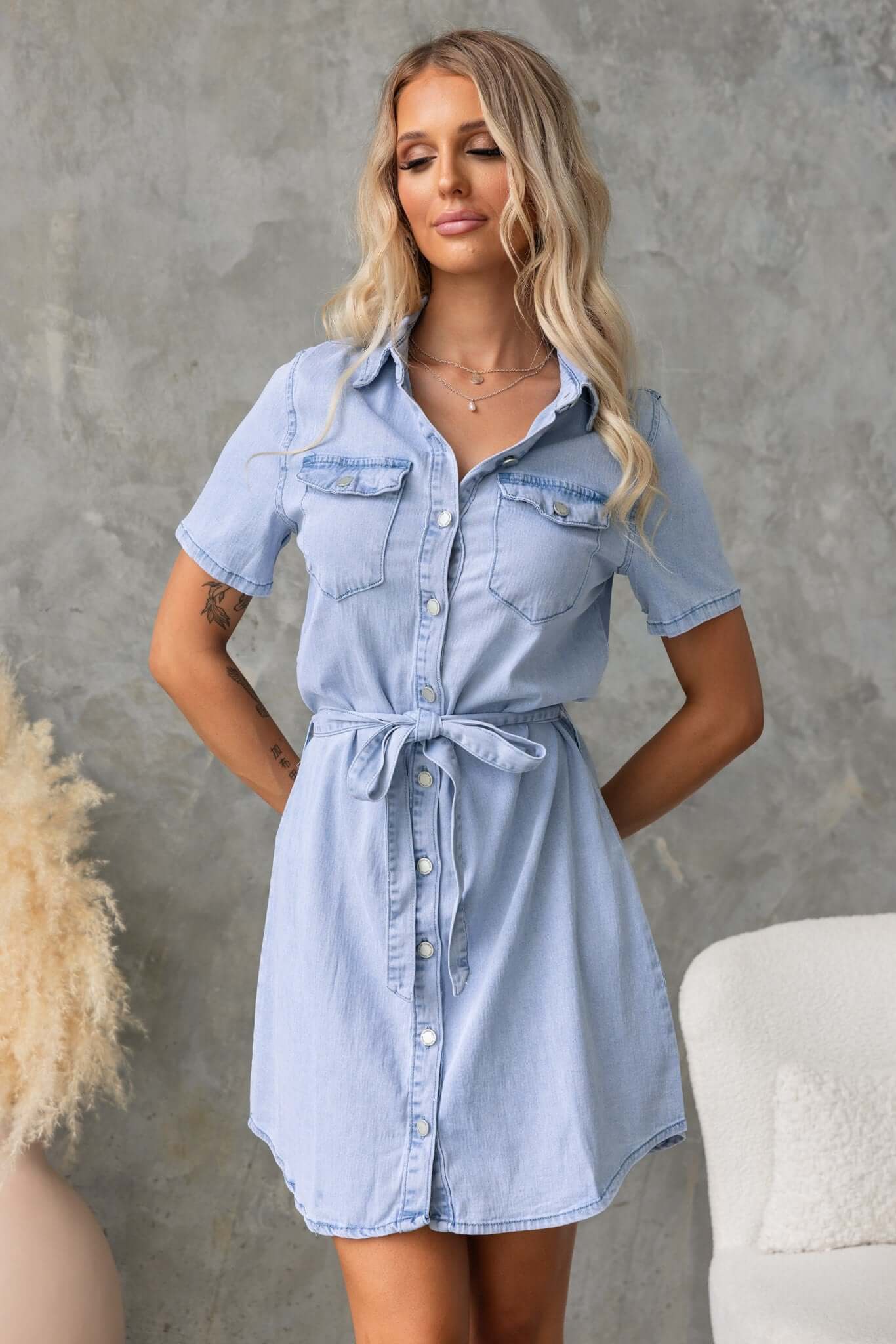 Indy Denim Dress - Image 4