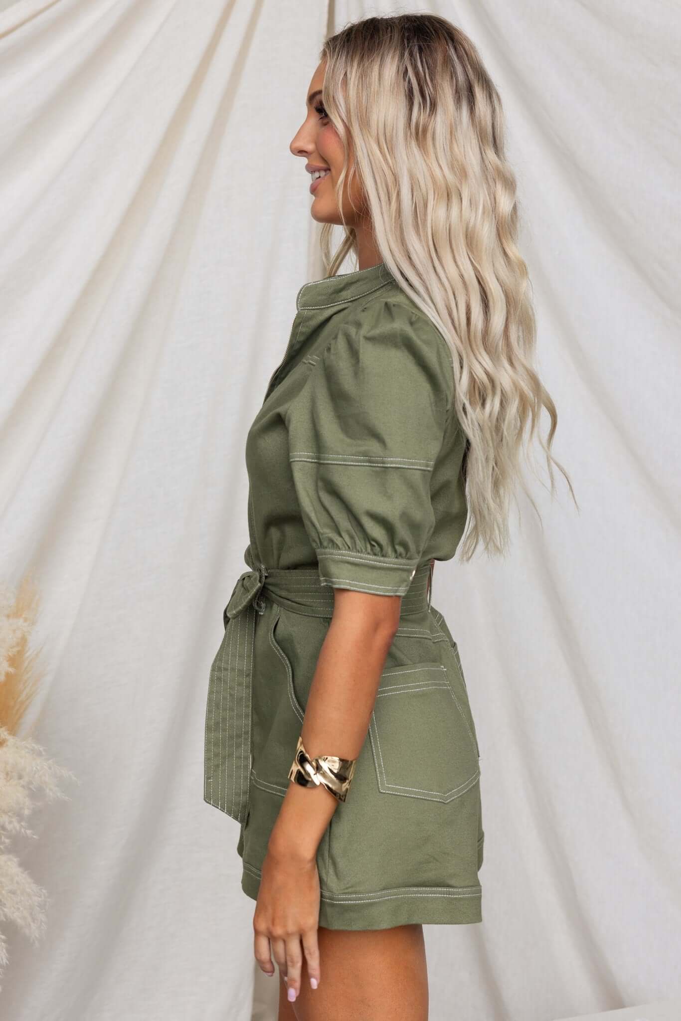 Jade Denim Playsuit - Image 5