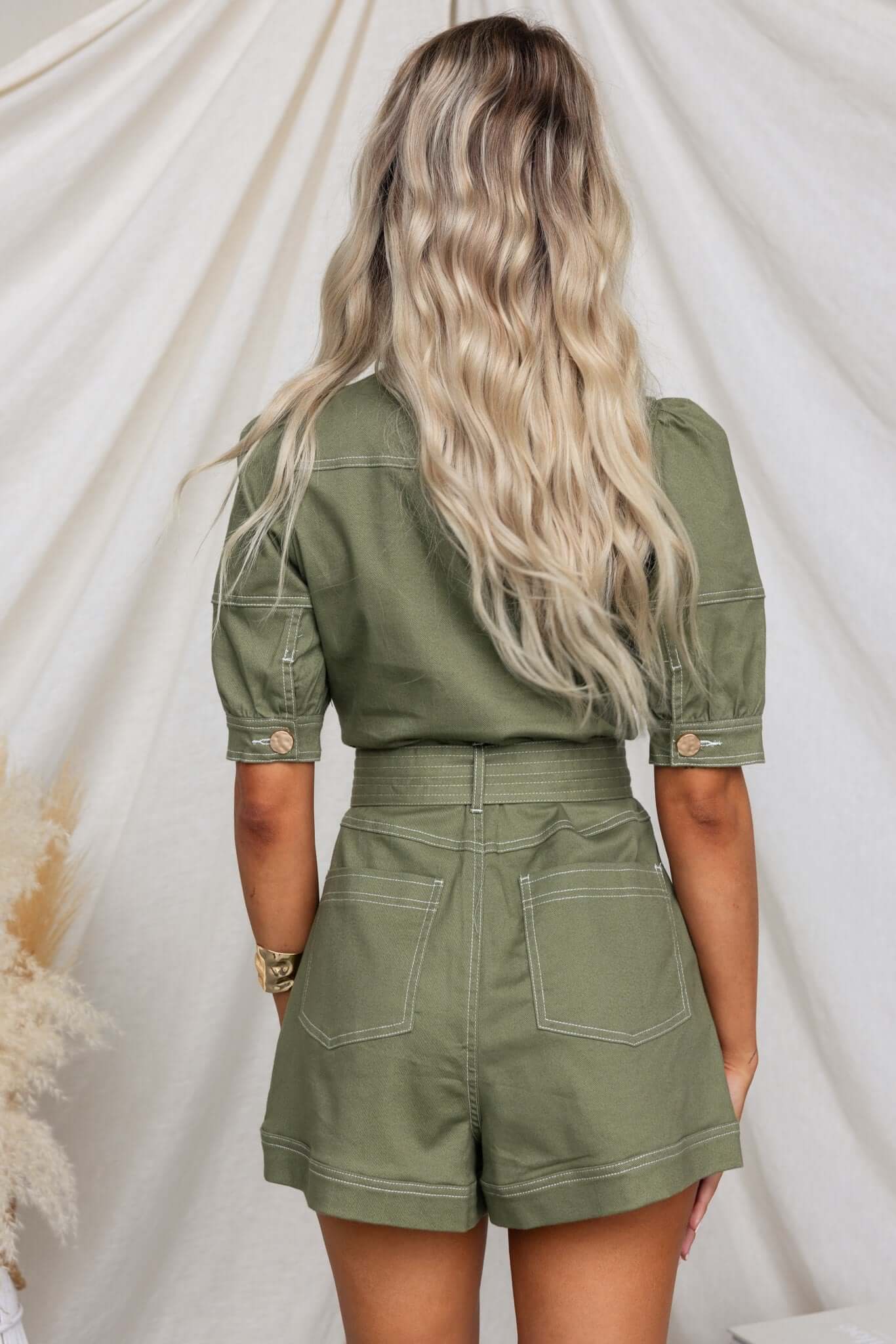 Jade Denim Playsuit - Image 6