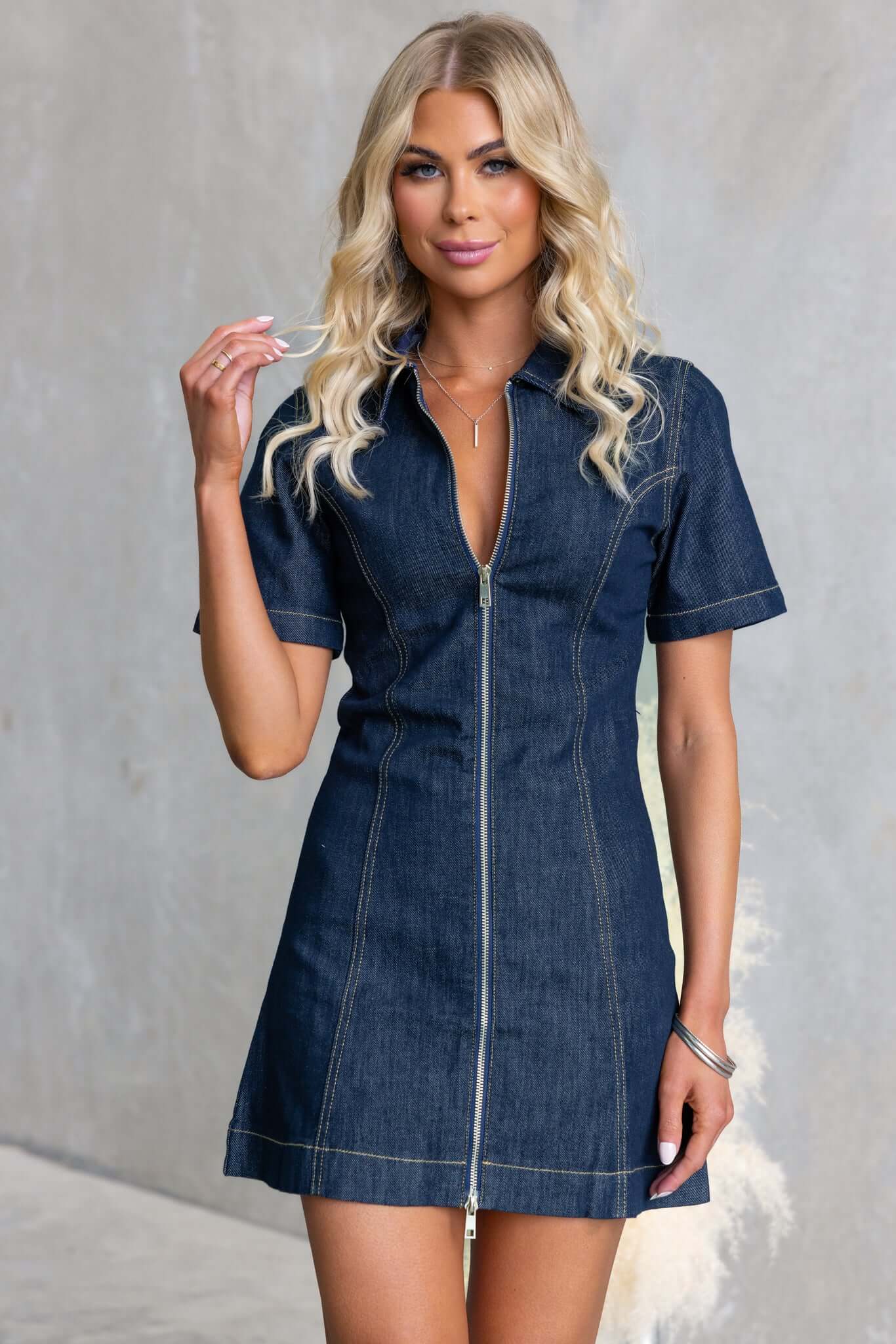 Jamaya Denim Dress - Image 3