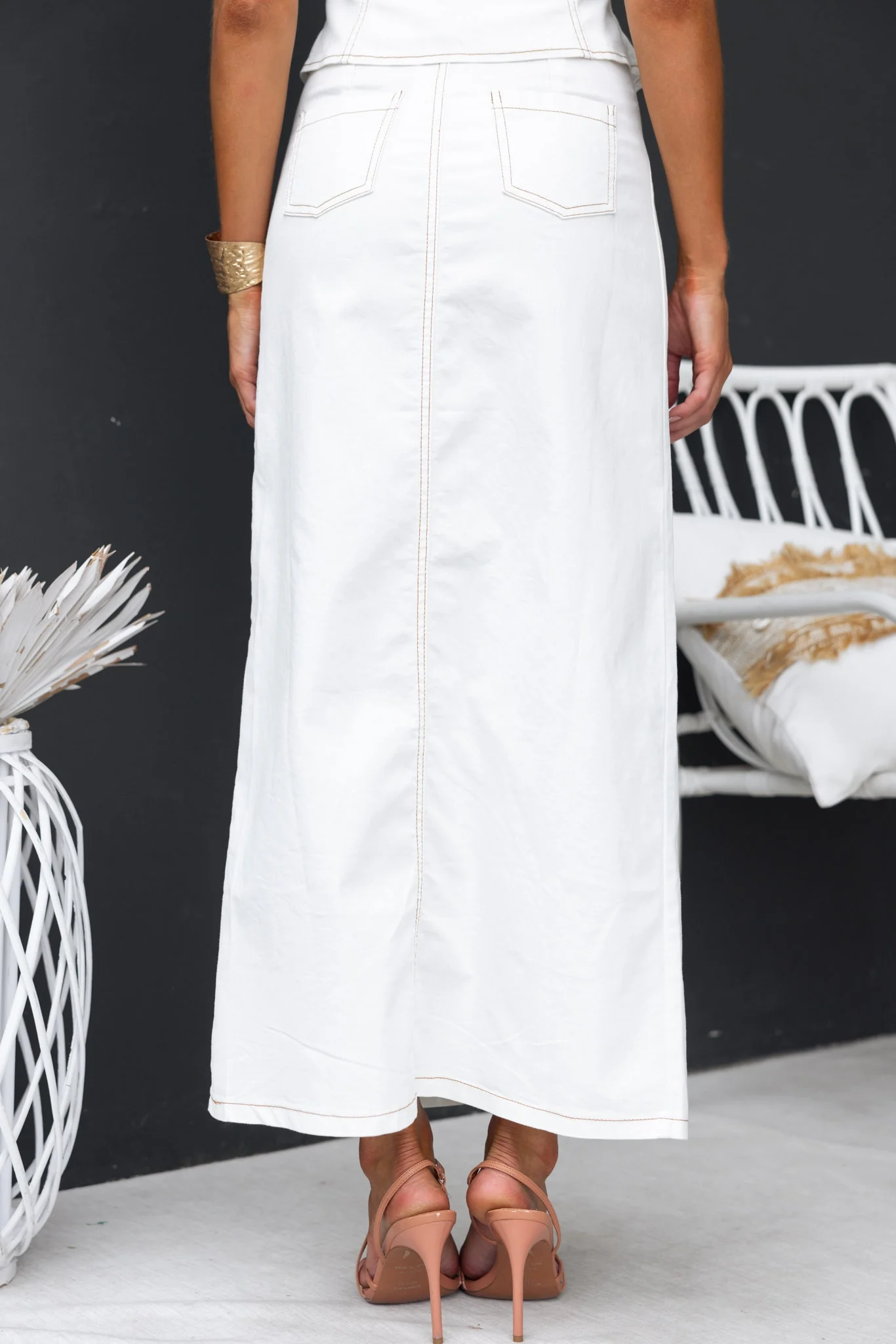 Jayson Denim Maxi Skirt - Image 6