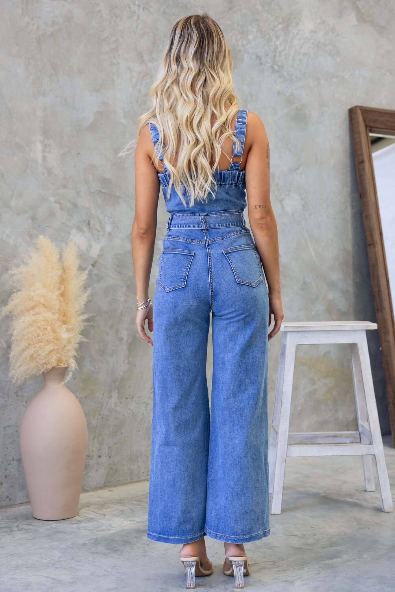 Josey Denim Jumpsuit - Image 6