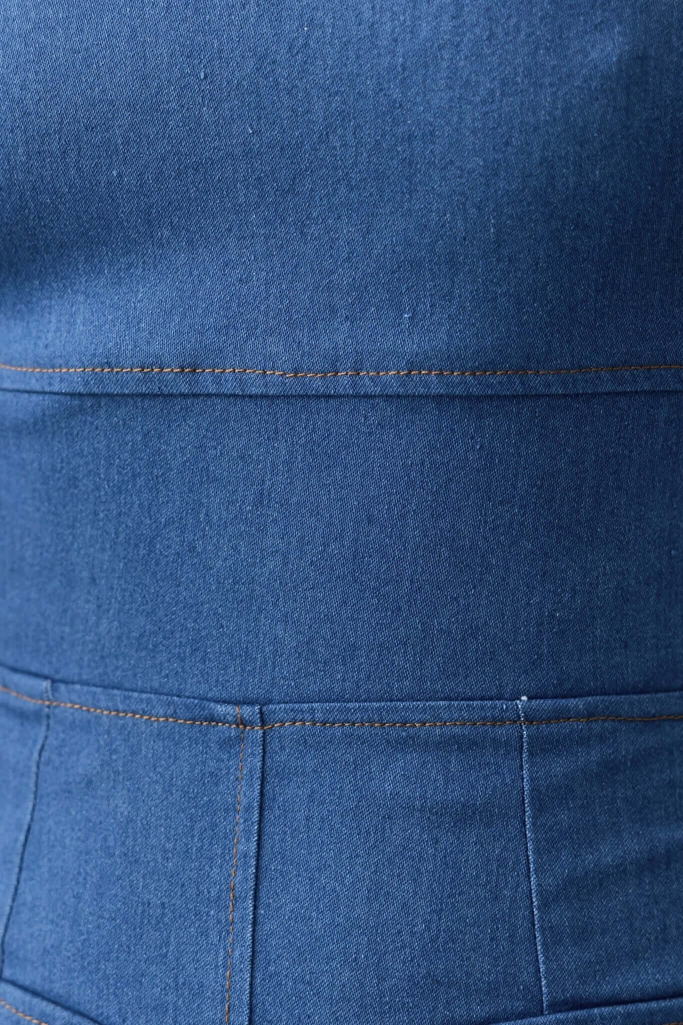 Jovan Denim Midi Dress - Image 7