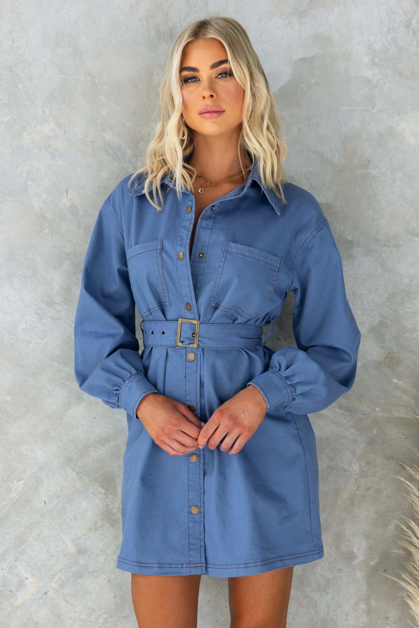 Karsha Denim Dress - Image 4