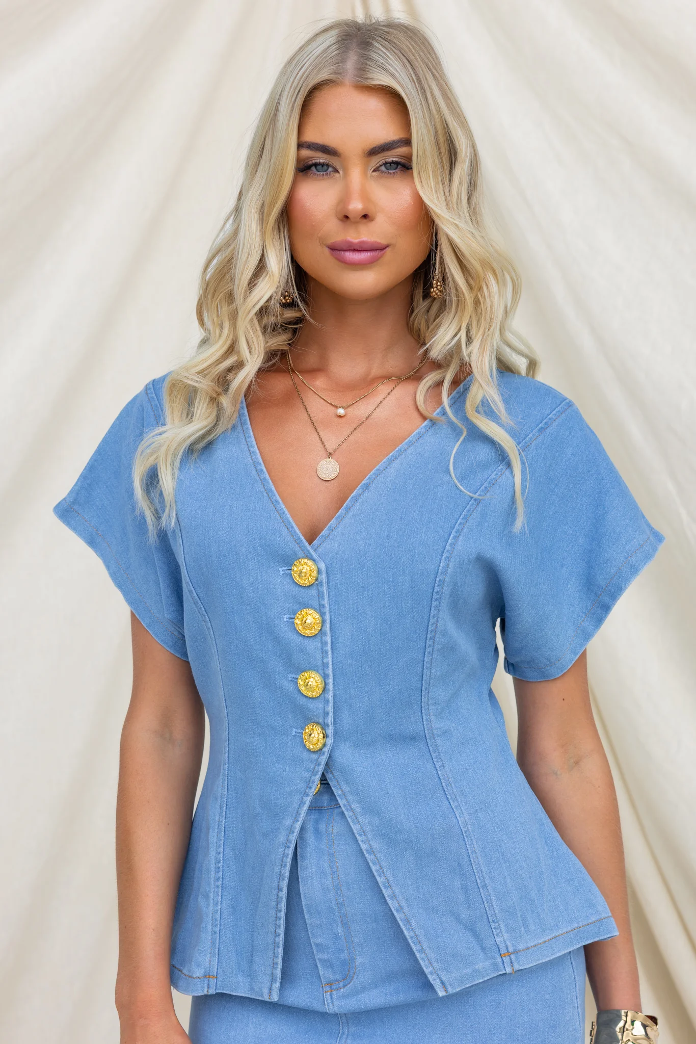 Katherine Denim Top - Image 5