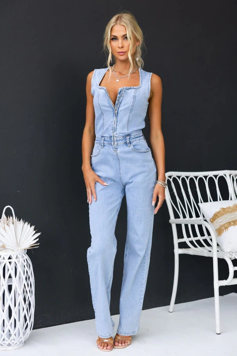 Kentwell Denim Jumpsuit - Image 3