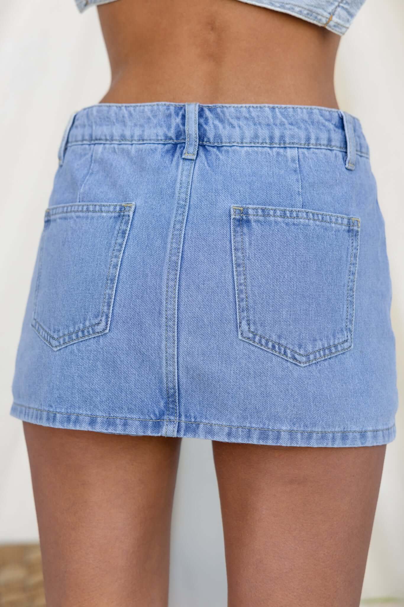 Kitzu Denim Skirt - Image 8