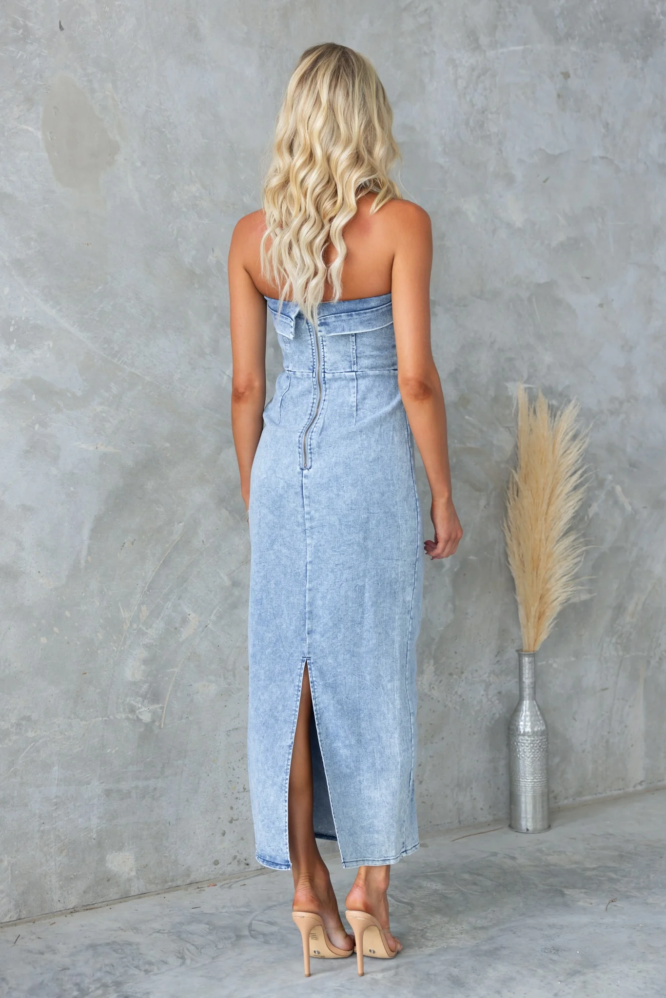 Kylen Denim Maxi Dress - Image 5