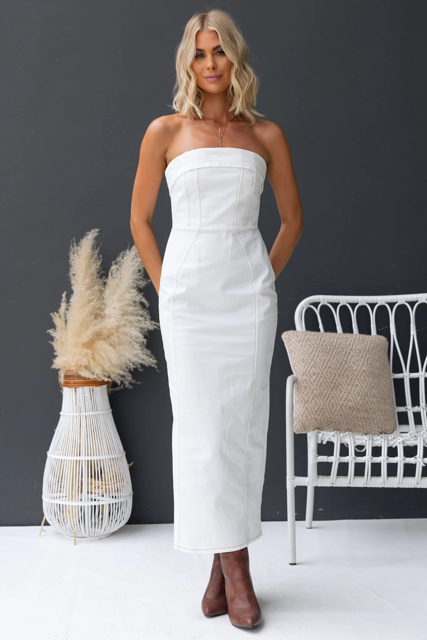 Kylen Denim Maxi Dress - Image 3