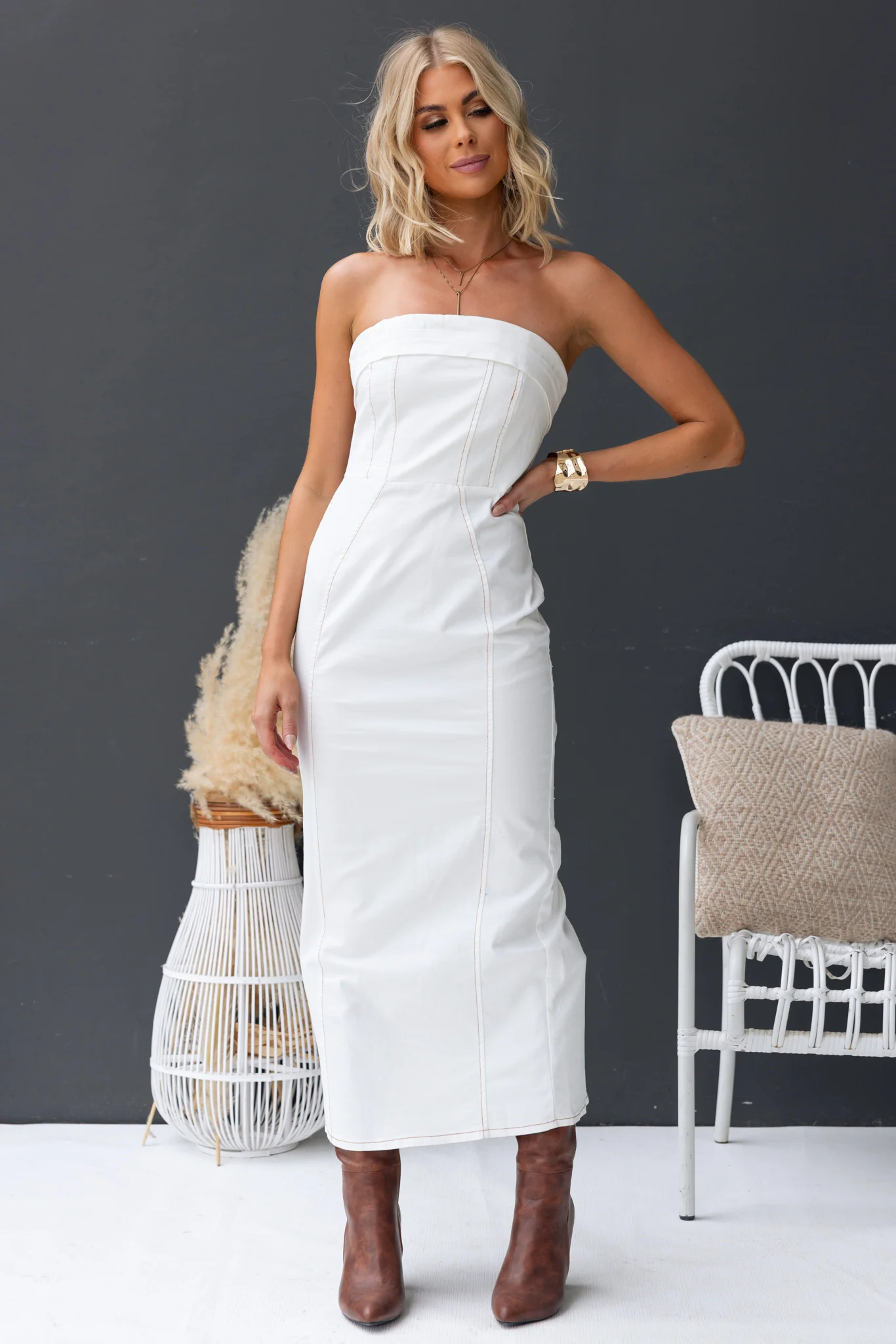 Kylen Denim Maxi Dress - Image 4