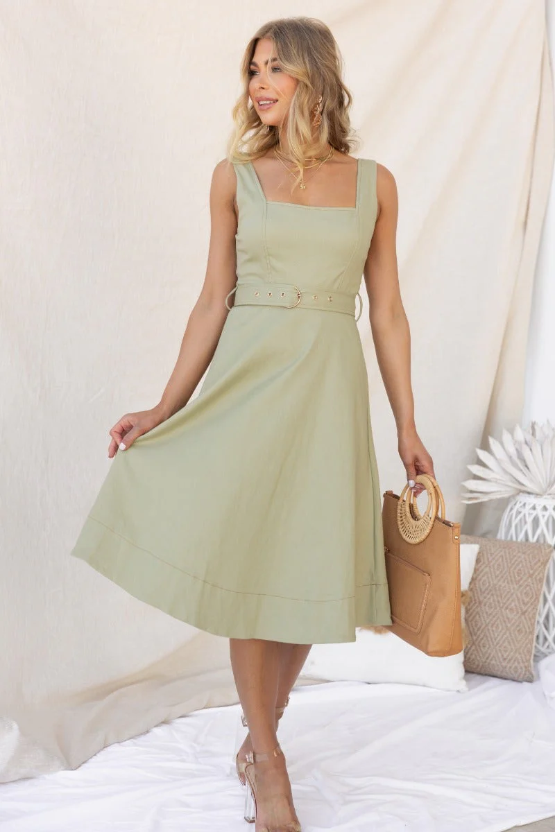 Leo Midi Denim Dress - Image 2