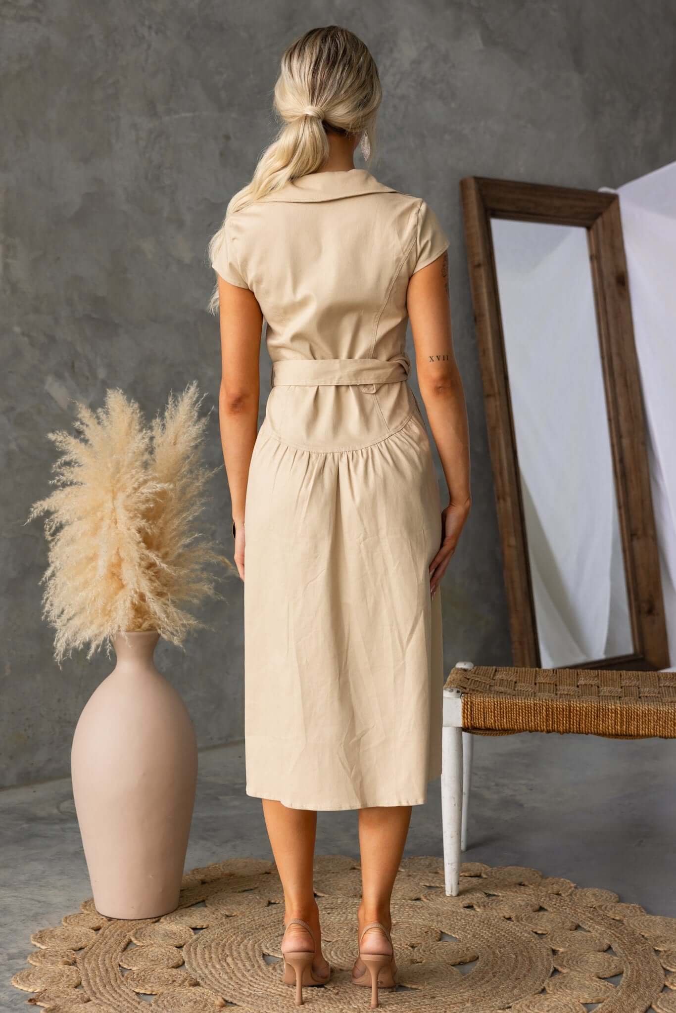 Leone Denim Midi Dress - Image 5