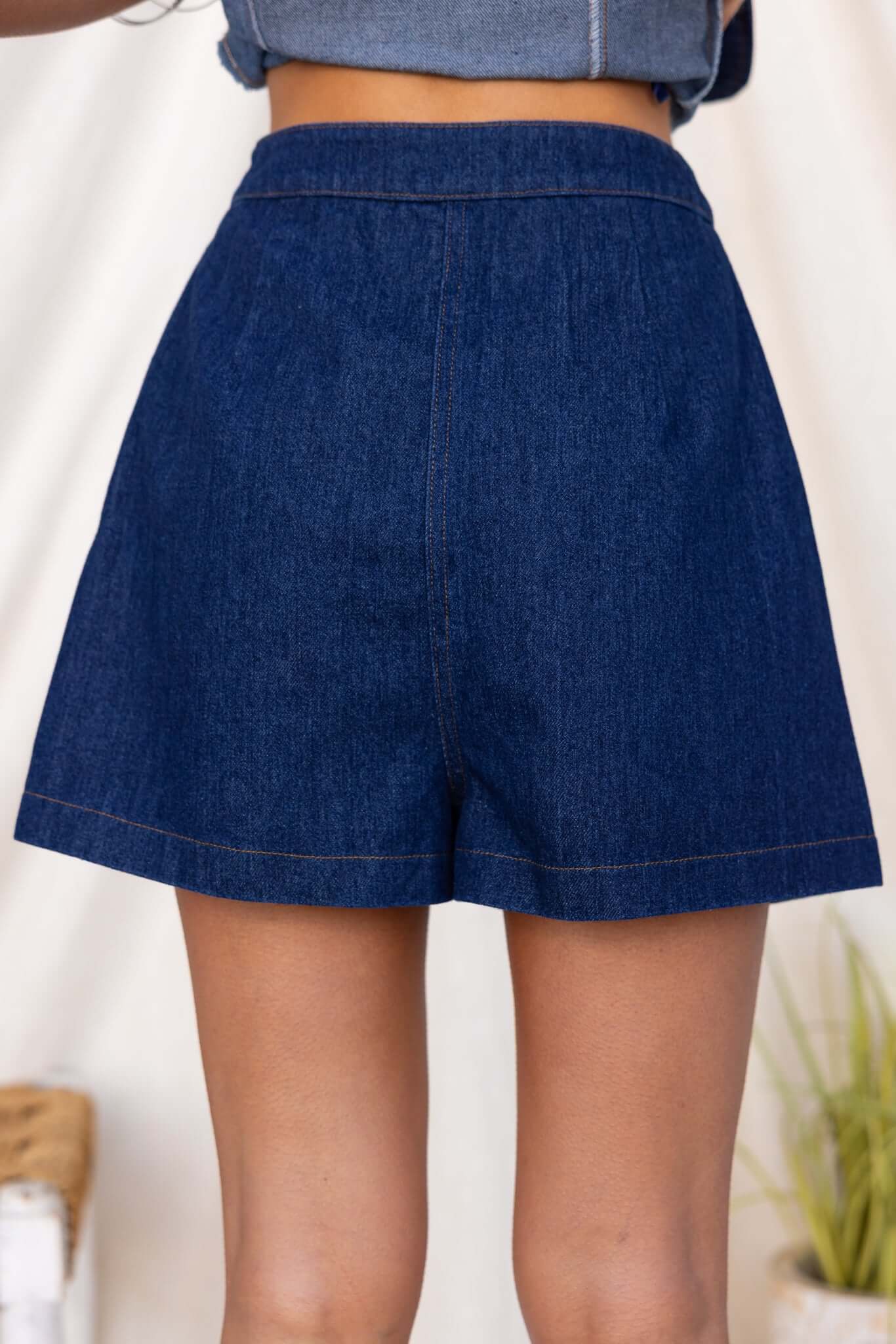 Lila Denim Shorts - Image 7