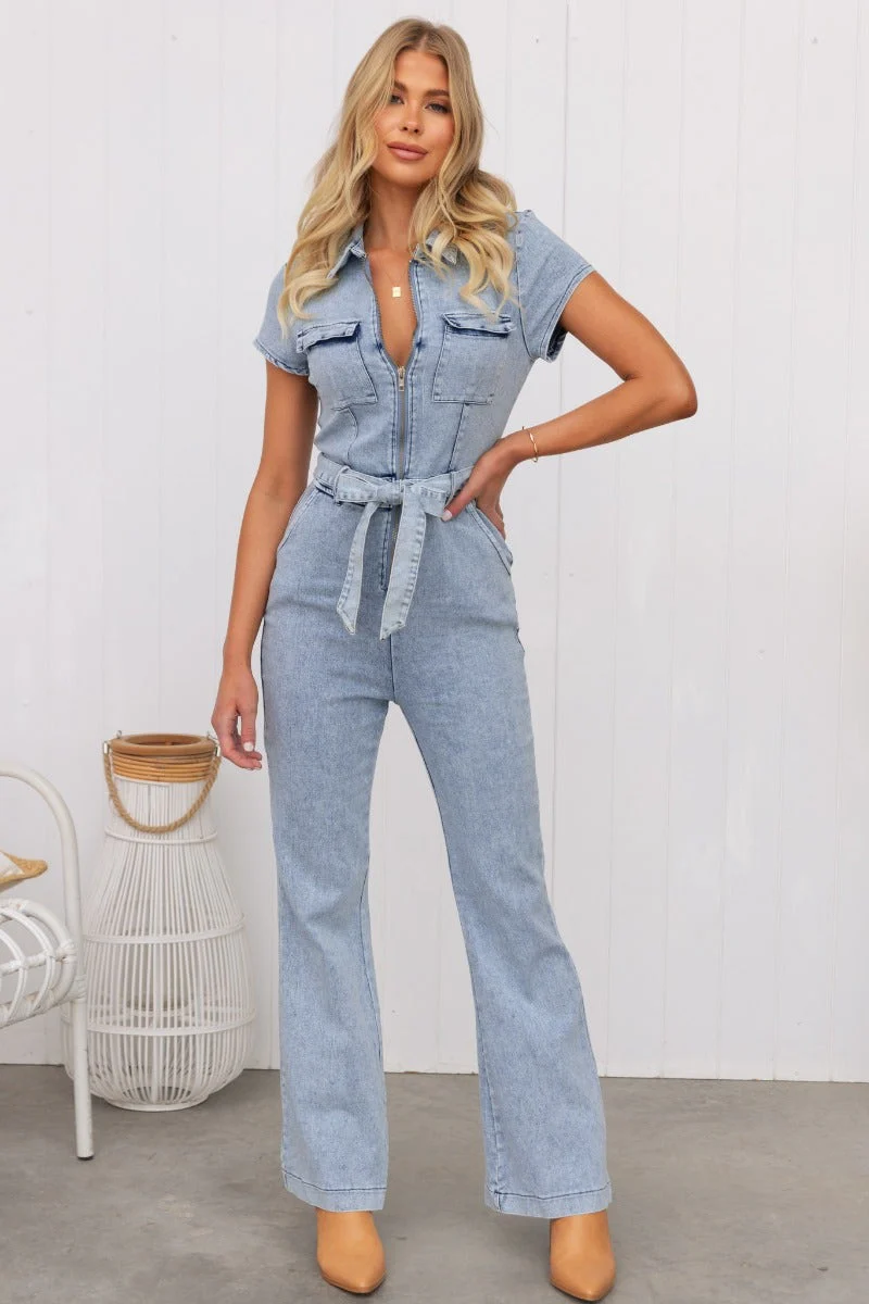 Louie Denim Jumpsuit - Image 3