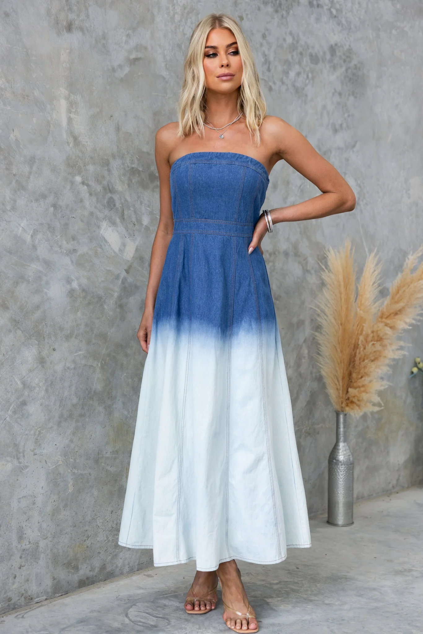 Lucinda Denim Maxi Dress - Image 3
