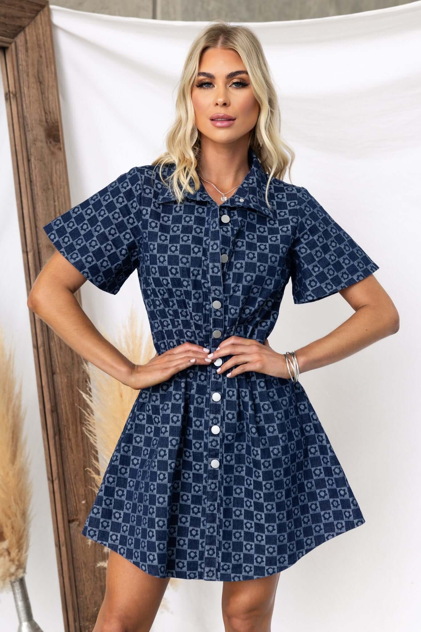 Mara Denim Dress - Image 5