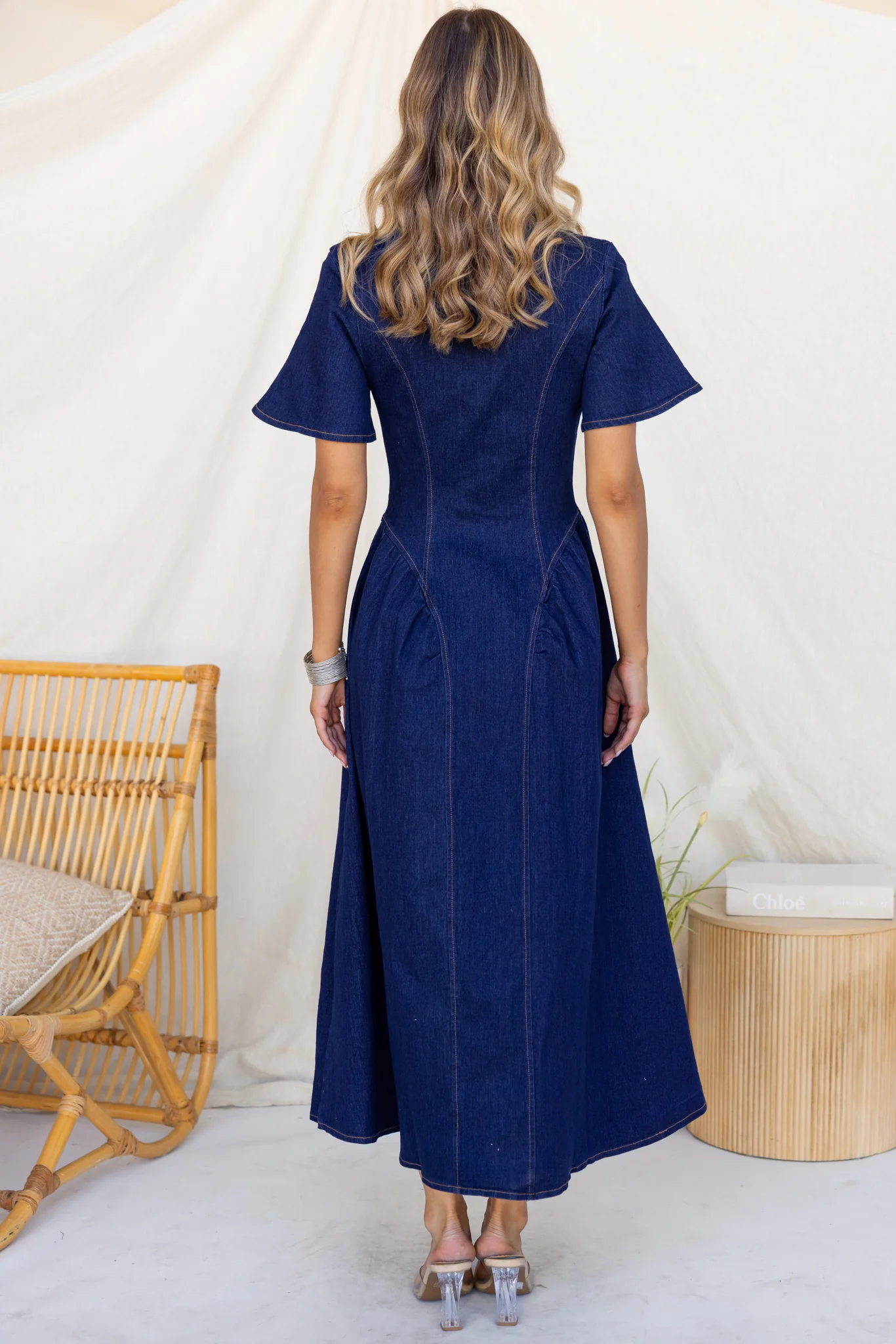 Mara Denim Maxi Dress - Image 6