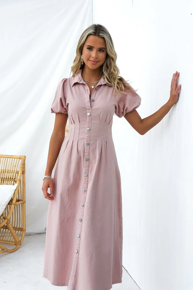 Mara Denim Midi Dress - Image 3