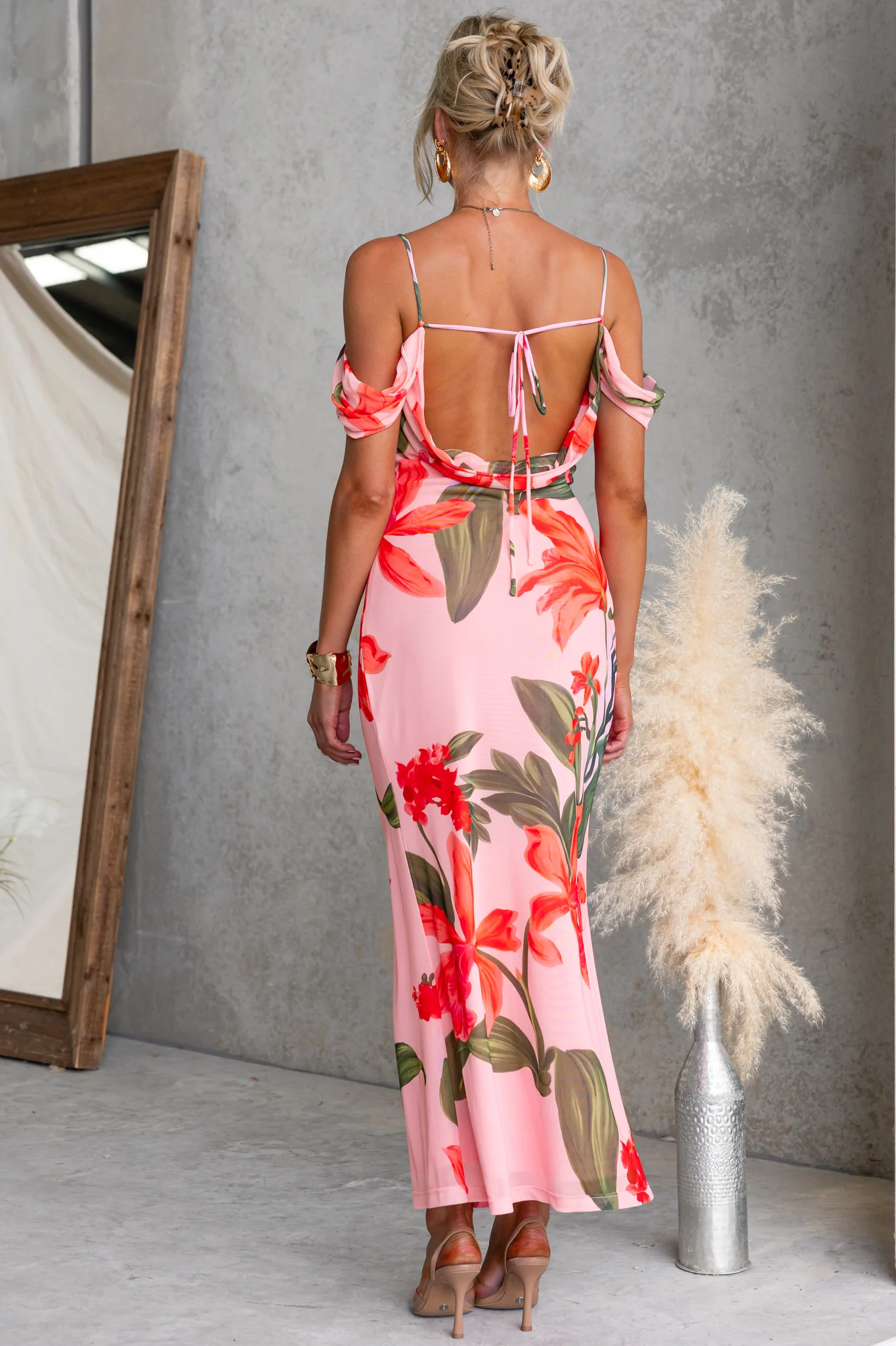 Midnight Bloom Maxi Dress - Image 5