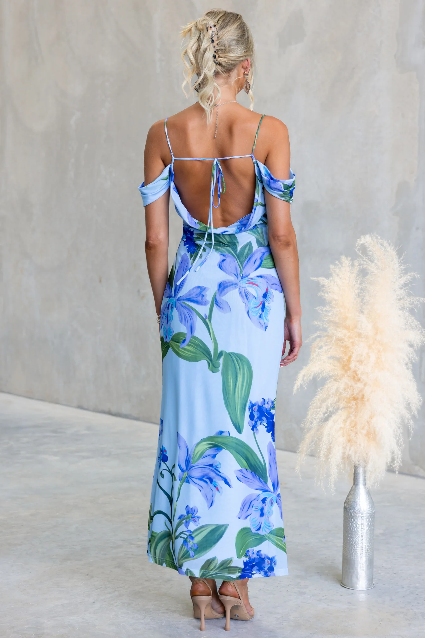 Midnight Bloom Maxi Dress - Image 5