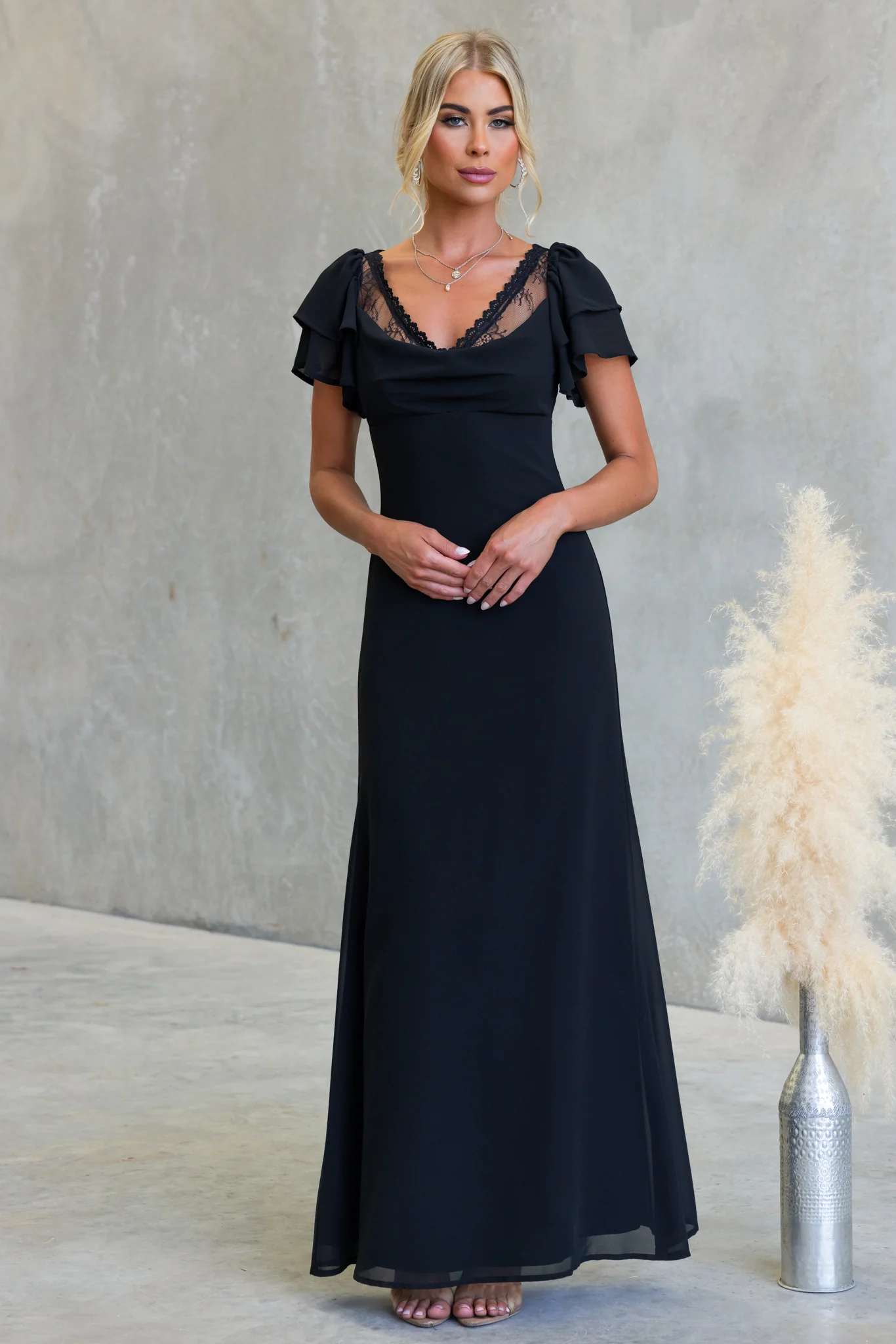 Midnight Charm Maxi Dress
