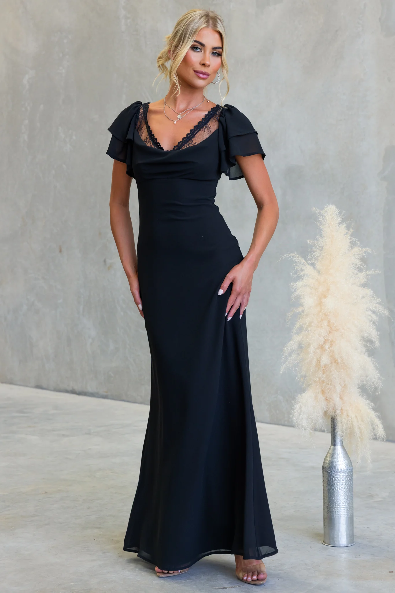 Midnight Charm Maxi Dress - Image 6