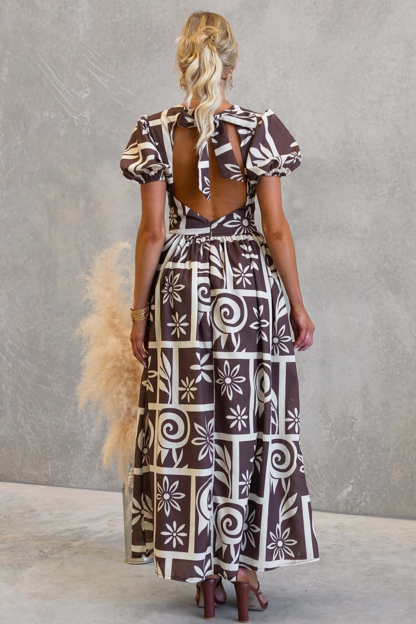 Mocha Mirage Maxi Dress - Image 7