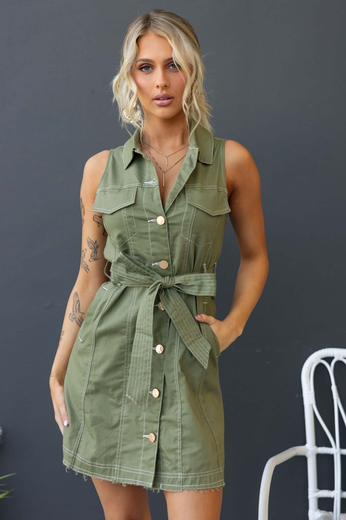 Moore Denim Dress - Image 4