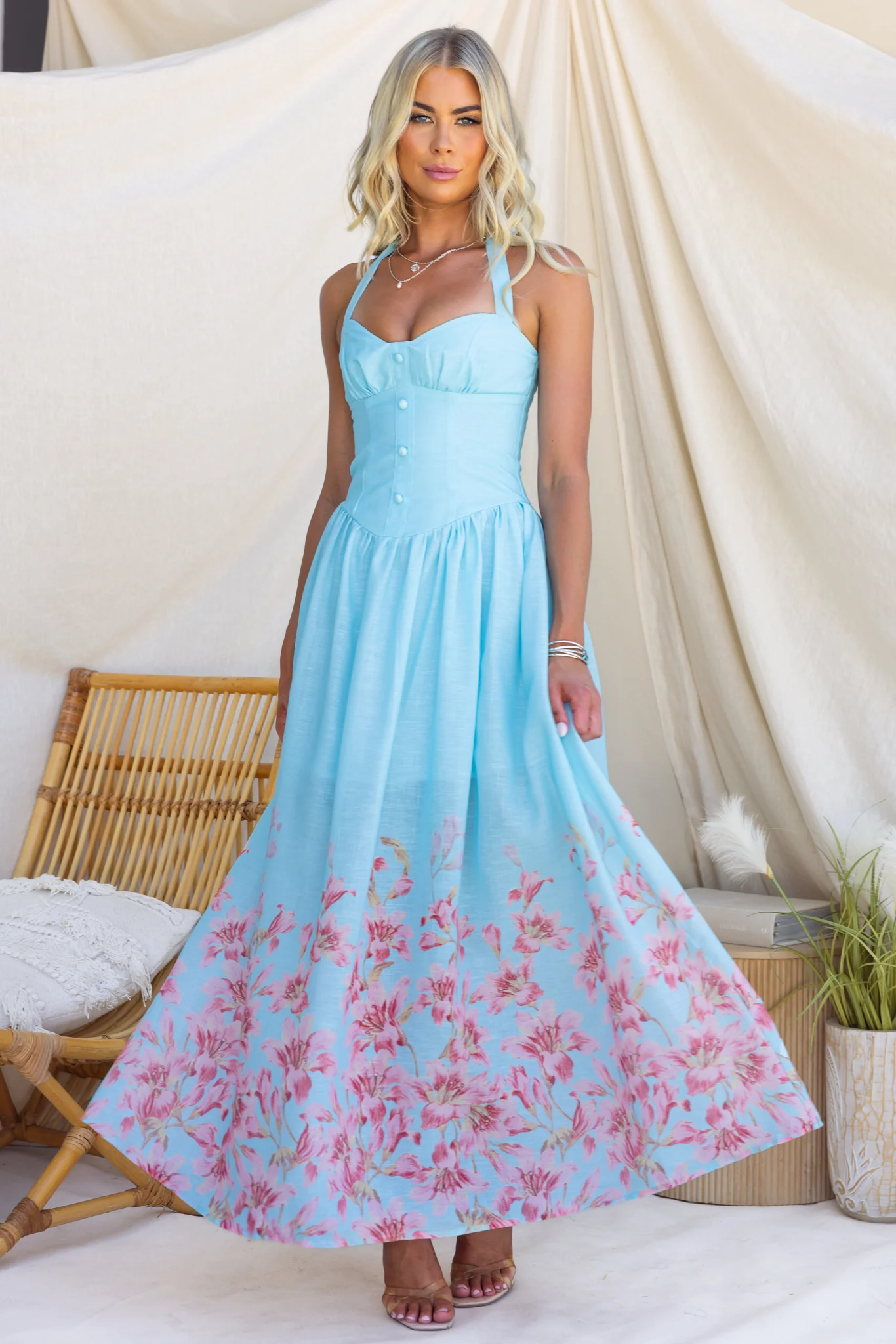 Morning Rose Maxi Dress - Image 3