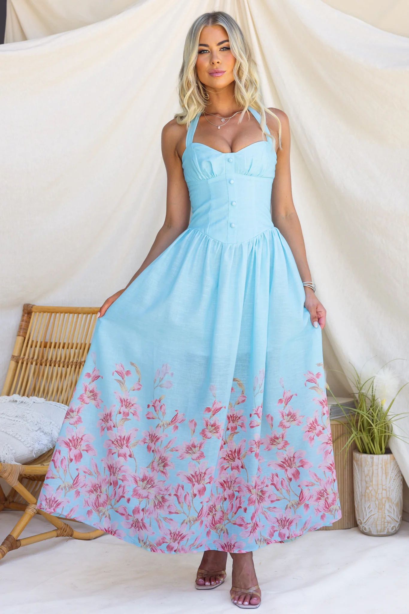 Morning Rose Maxi Dress - Image 5