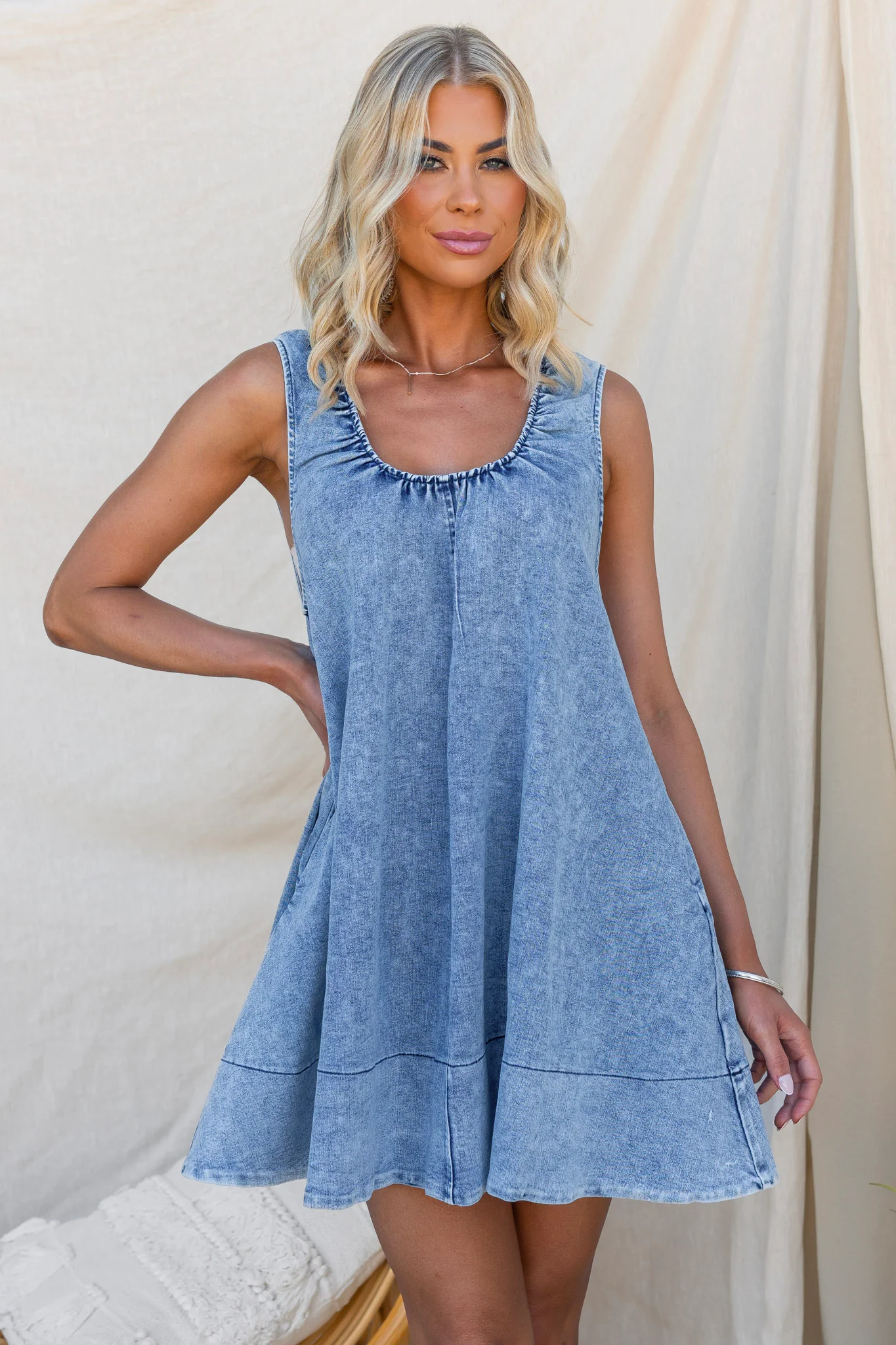 Muse Denim Dress - Image 5